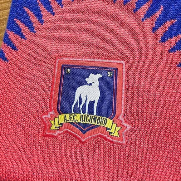 Nike A.F.C. Richmond Ted Lasso Scarf Football Is Life Swoosh Blue Red Logo New - Picture 8 of 10